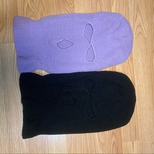 Unisex Purple and Black Ski mask